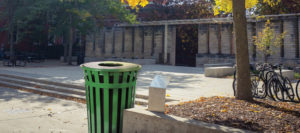 Witt Industries Oakley Standard Collection Flat Top Commercial Waste Receptacles in Green