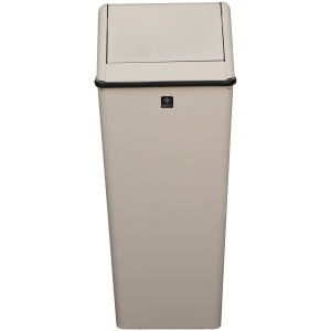 Witt Industries Swing Top Waste Watchers Standard Collection Commercial Trash Can in White