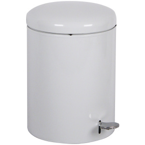Witt Industries Step-On Receptacles Collection Indoor Waste Receptacles in White