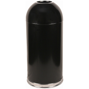 Witt Industries Open Top Standard Collection Waste Containers in Black