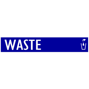 Witt Industries Commercial Waste Receptacles Decals Banner Logo in Blue