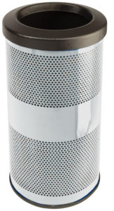 Witt Industries Standard Perforated Collection Flat Top Galvanize Trash Cans in White