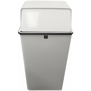 Witt Industries Waste Watchers Collection Indoor Waste Receptacles in White