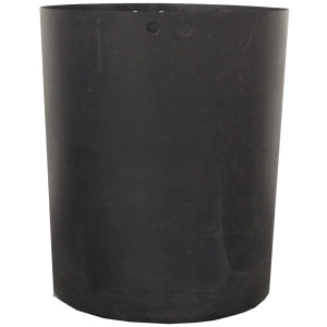 Witt Industries Round Liners Collection Waste Containers in Black