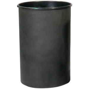 Witt Industries Round Liners Collection Trash Cans in Black