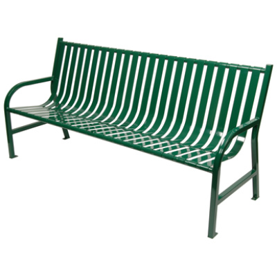 metal outdoor bench