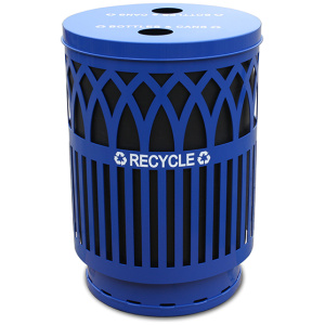 Witt Industries Covington Recycling Collection Recycling Containers in Blue