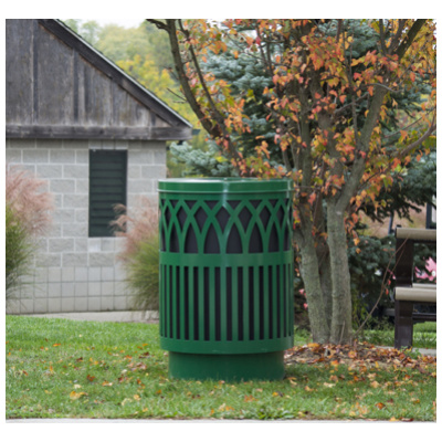 outdoor garbage cans