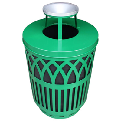 outdoor trash can