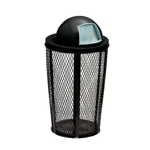 Expanded Metal Basket, Commercial Trash Cans