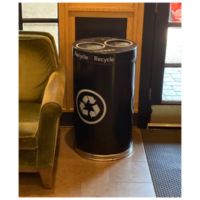 indoor recycling receptacle