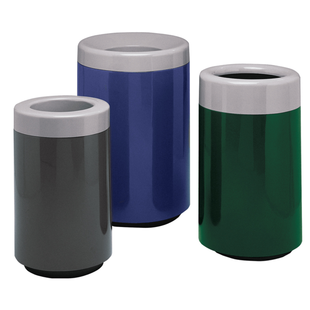 Fiberglass Round Top Entry Commercial Garbage Cans Trash