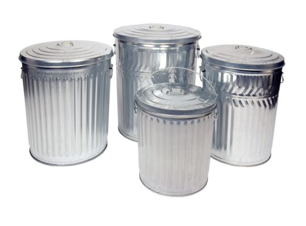 Galvanized Cans, Galvanize Trash Cans