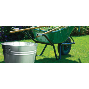 Witt Industries Pails Collection Metal Garbage Cans in Galvanized Metal