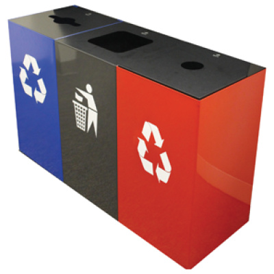 recycling bins