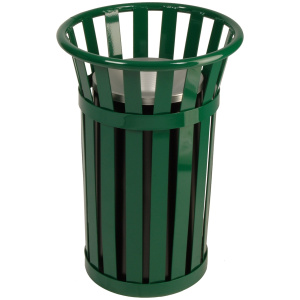 Witt Industries Outdoor Smoking Urns Collection Trash Cans in Green