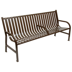 Witt Industries Outdoor Metal Bench Collection in Black