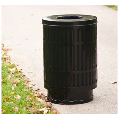 metal waste receptacles