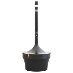 Witt Industries Smoker's Mirage Collection Trash Bins in Black