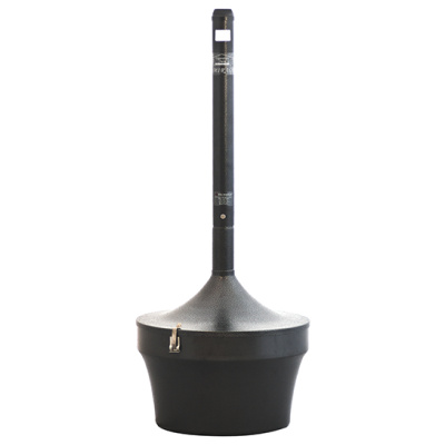 Witt Industries Smoker's Mirage Collection Trash Bins in Black