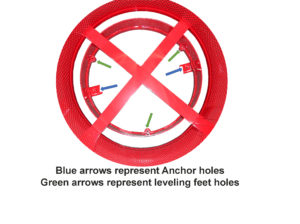 Witt Industries Anchor/Leveling Feet Metal Garbage Cans Instructions