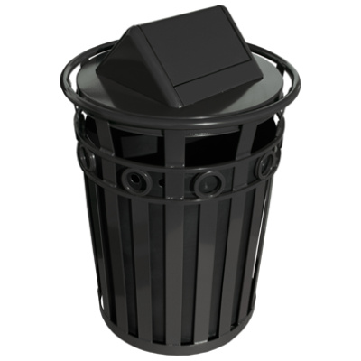 outdoor waste receptacle