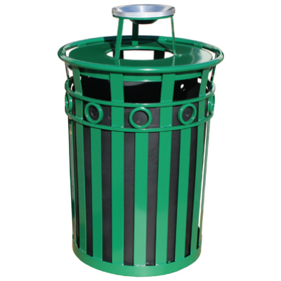 outdoor trash cans