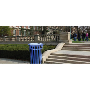 Witt Industries Oakley Standard Recycling Collection Recycling Trash Cans in Blue