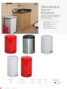 Witt Industries Office & Confidential Waste Collection Trash Cans Catalog Page