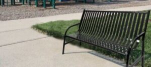 Witt Industries Metal Outdoor Bench Collection in Black