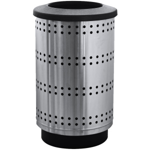 Witt Industries Paramount Collection Waste Baskets in Stainless Steel