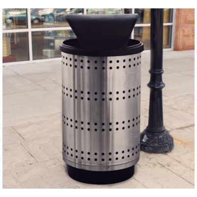 outdoor trash cans