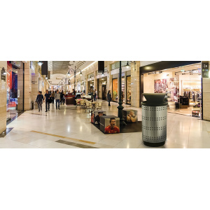 Witt Industries Paramount Collection Indoor Waste Receptacles in Stainless Steel