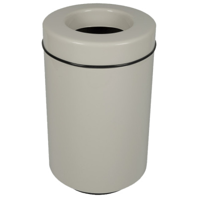 Witt Industries Fiberglass Round Top Entry Collection Waste Containers in White