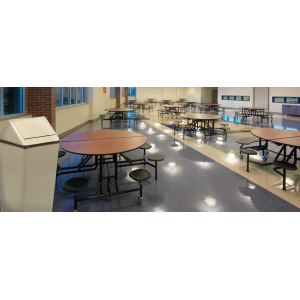 Witt Industries Waste Watchers Collection Indoor Waste Receptacles in Almond