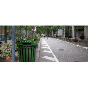 Witt Industries Wydman Collection Commercial Garbage Cans in Green