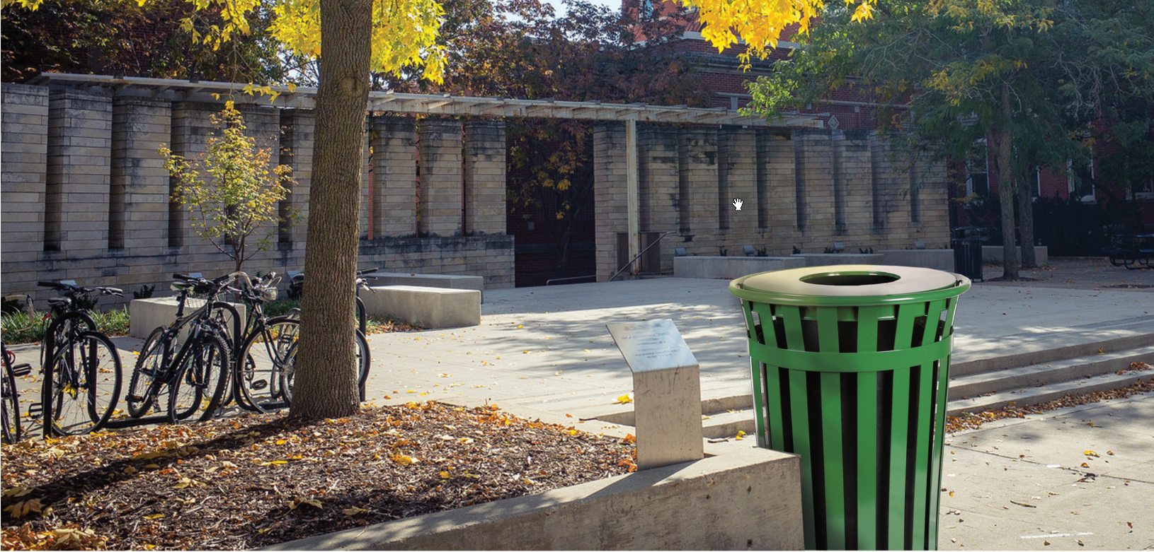 Witt Waste Container Oakley Standard Environmental Witt Oakley Standard Waste Container in Outdoor Environment Window