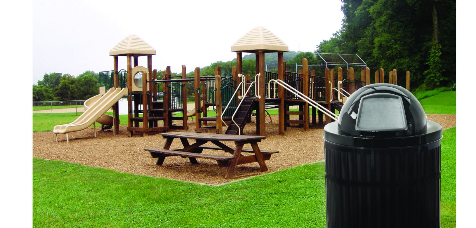 Witt Waste Receptacle Mason Environmental Witt Black Mason Waste Receptacle Outdoor Environment