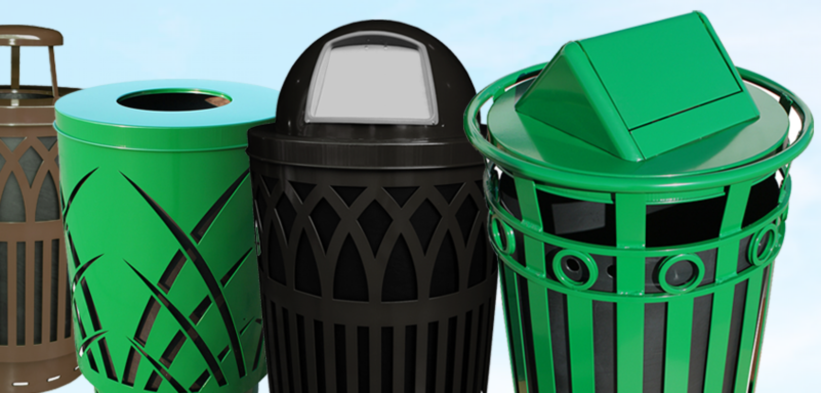 Metal Lids, Commercial Garbage Cans
