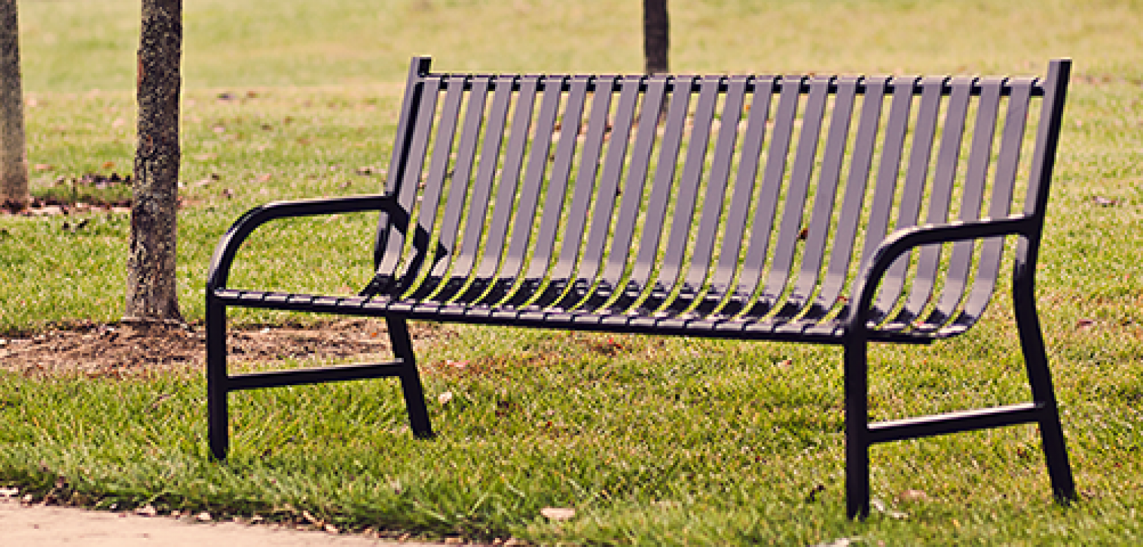 OakleyBench_Enviromental-small-1 Witt Industries Oakley Outdoor Benches in Black Environmental